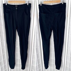 Jean Paul Gaultier Femme Black Dotted Stretch Skinny Dress Pant